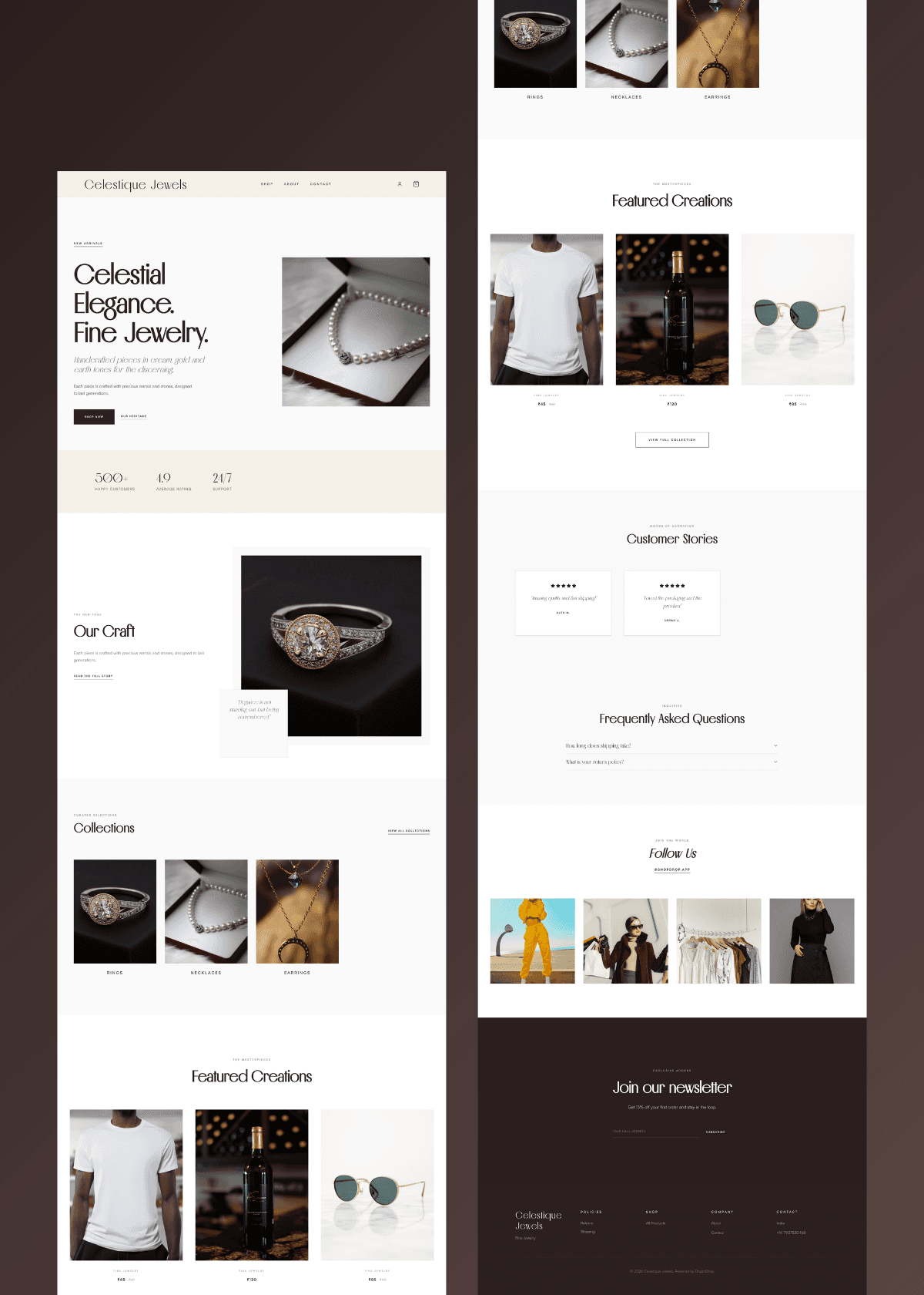 Celestique Template Preview